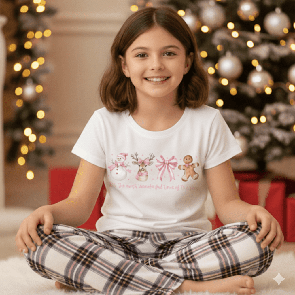 Personalised wonderland Christmas pyjamas 1 Kids Christmas Pyjamas