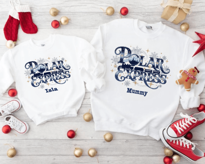 Personalised Polar Express Sweatshirts 3 Personalised Polar Express Sweatshirts - Image 3