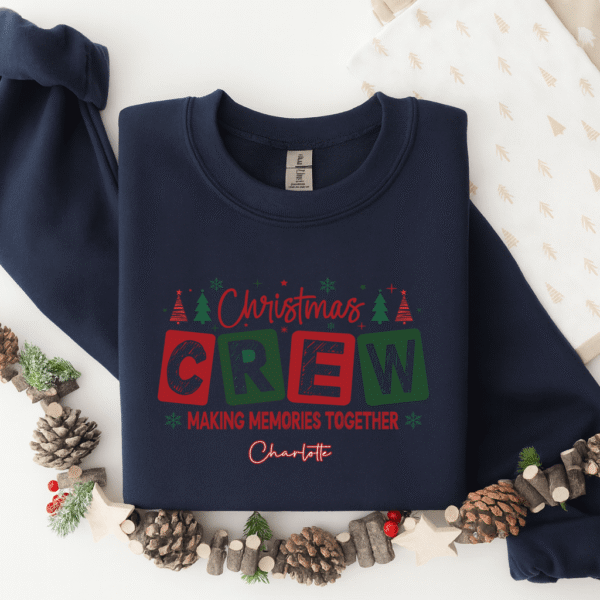 Personalised Christmas Crew Sweatshirts 6 sweatshirt 2