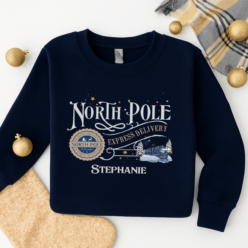 Personalised North Pole Sweatshirts 2 Personalised North Pole Sweatshirts - Image 2