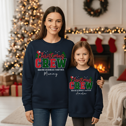 Personalised Christmas Crew Sweatshirts