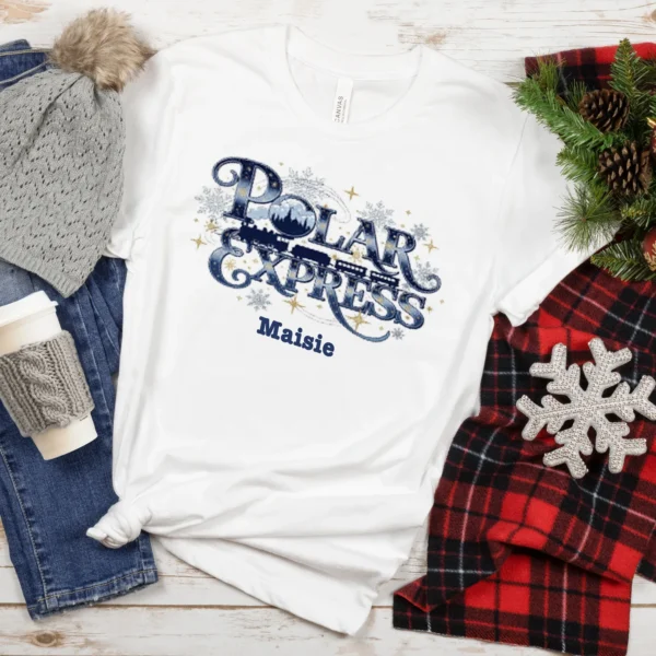 Personalised Polar Express Matching Family Pyjamas 7 2 9