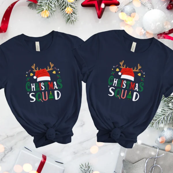Personalised Believe Christmas T-Shirts | Matching Family Xmas Tops – Mamazing 6 8
