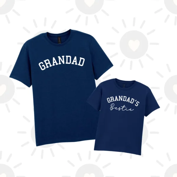 Grandad & Grandad’s Bestie Matching T-Shirts – The Perfect Pair 4 Grandad Grandads Bestie 2